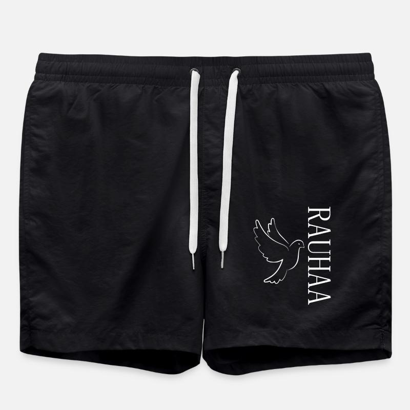 Rauhaa Peace Ukraine - Swim Trunks - black