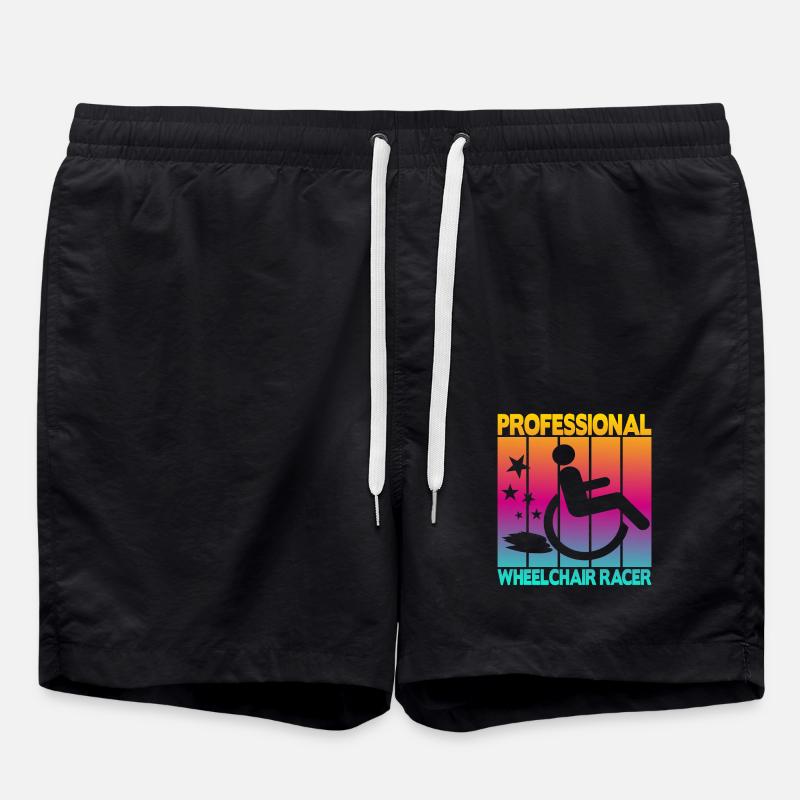 Coureur professionnel en fauteuil roulant - Short de bain - noir