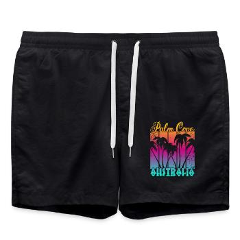 Palm Cove Australie - Short de bain - noir - Devant - AI Model Male 185 light (185cm)