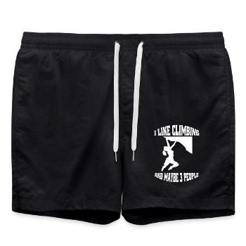 Alpinisme Montagnes Escalade Montagne Bloc Randonnée - Short de bain - noir - Devant - AI Model Male 185 light (185cm)