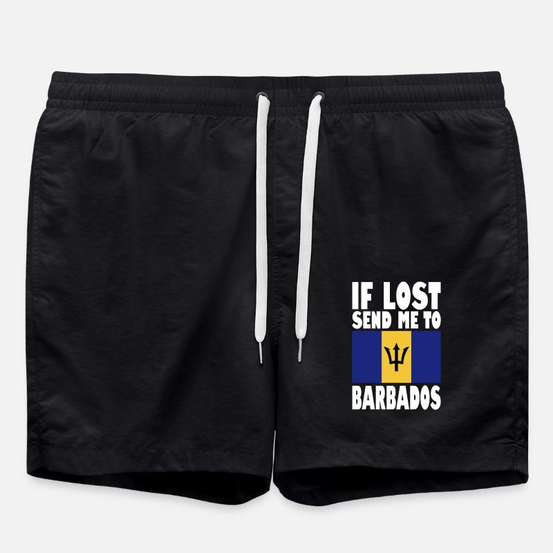 Drapeau de la Barbade - Short de bain - noir