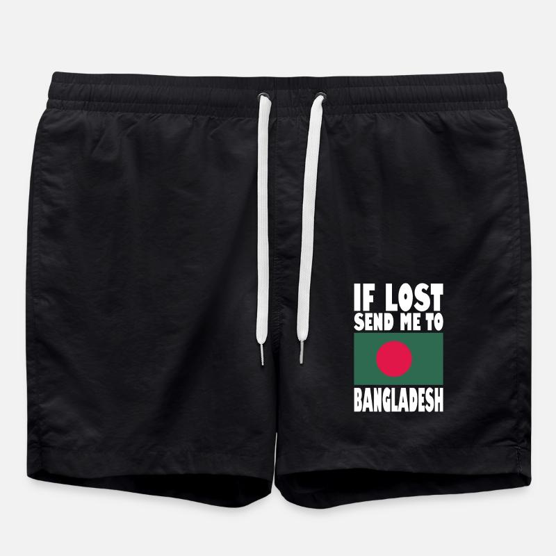 Drapeau du Bangladesh - Short de bain - noir