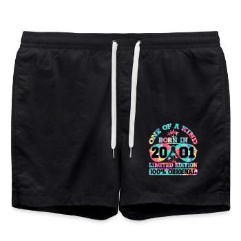 Unique Né en 2001 Édition Limitée - Short de bain - noir - Devant - AI Model Male 185 light (185cm)