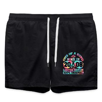 Unique Né en 2008 Édition Limitée - Short de bain - noir - Devant - AI Model Male 185 light (185cm)