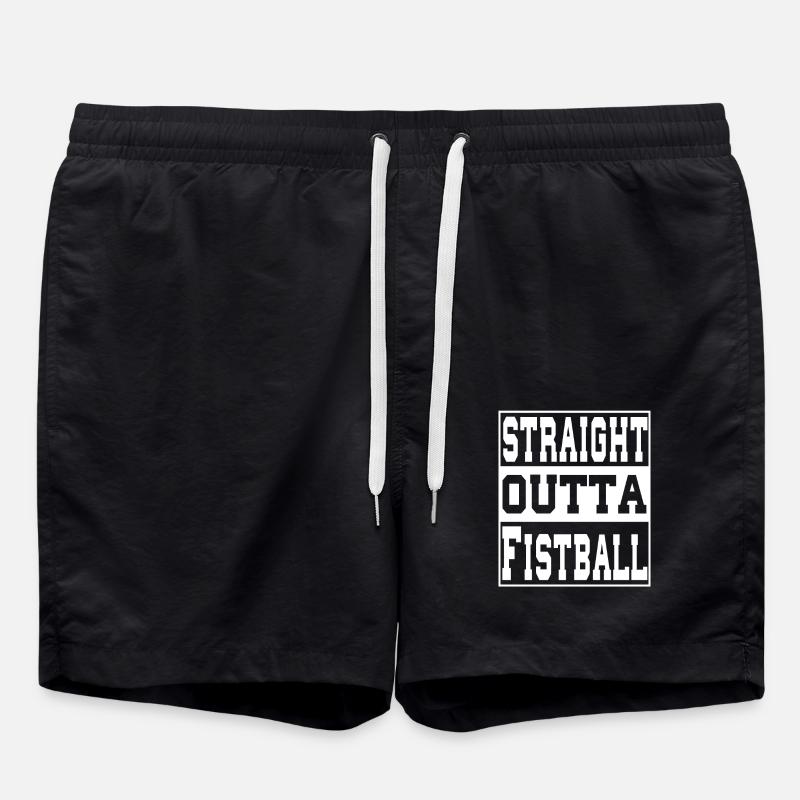 Fistball saying funny - Swim Trunks - black