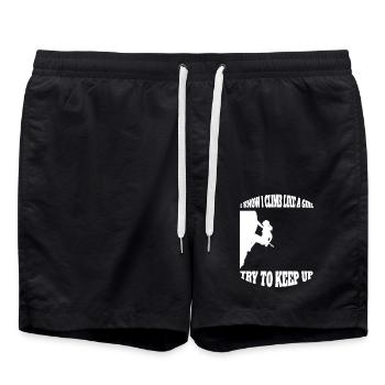 Escalade Mme Bloc Alpinisme Filles Randonnée - Short de bain - noir - Devant - AI Model Male 185 light (185cm)