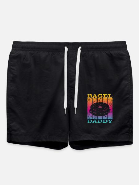 Bagel Daddy - Swim Trunks - black