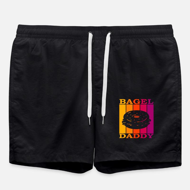 Bagel Daddy - Badeshorts - Schwarz