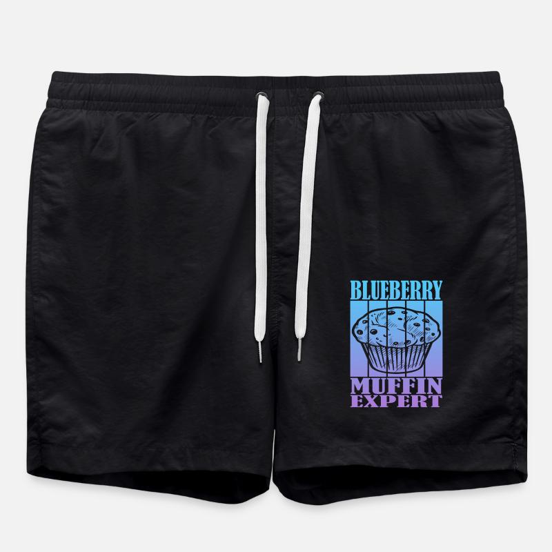 Blueberry Muffin Expert - Swim Trunks - black