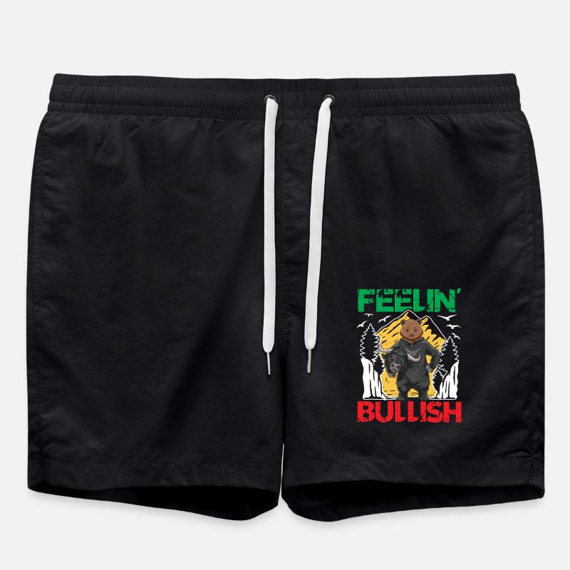 Feeling Bullish - Badeshorts - Schwarz