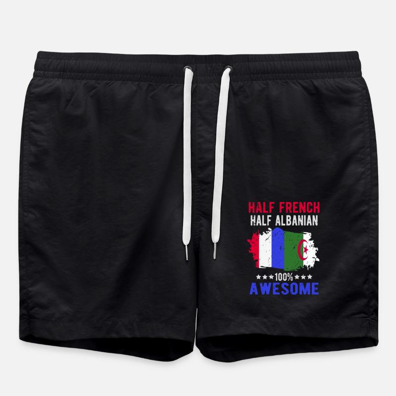 Moitié Français moitié albanais - Short de bain - noir