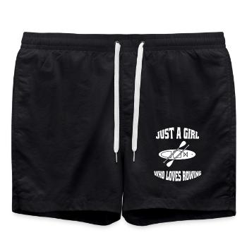 Rower Mrs. Rower Rowing Club Rowing Girls - Swim Trunks - black - Front - AI Model Male 185 light (185cm)