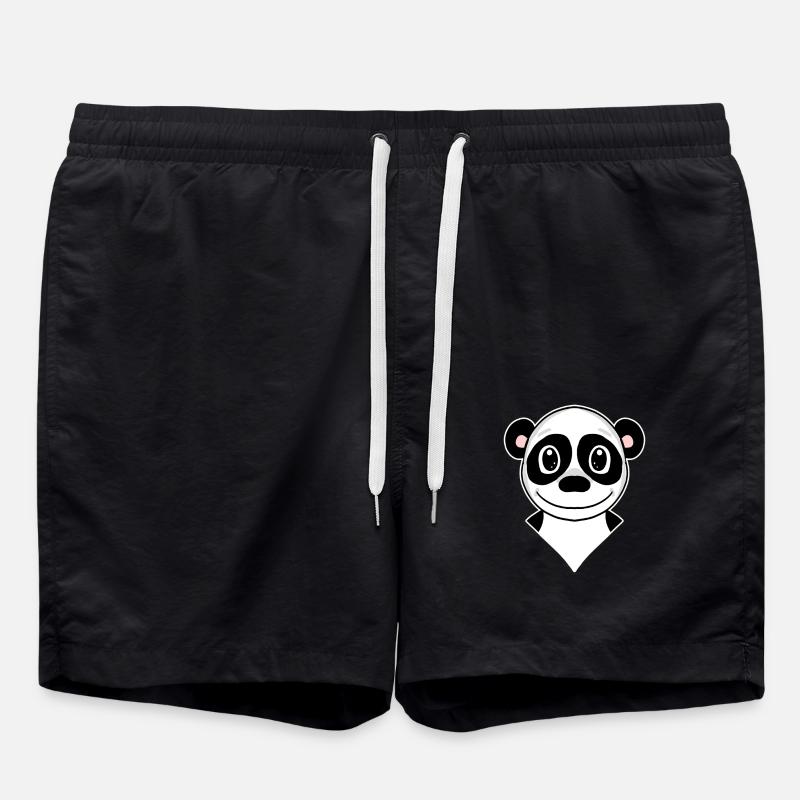 Panda - Swim Trunks - black