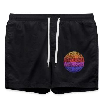 Ramen - Swim Trunks - black - Front - AI Model Male 185 light (185cm)
