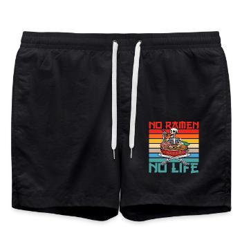No Ramen no Life - Swim Trunks - black - Front - AI Model Male 185 light (185cm)
