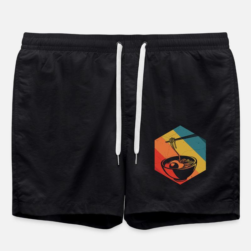 Ramen Rétro - Short de bain - noir