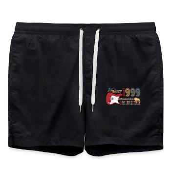 Vintage 1999 Limited Edition 23. Geburtstag | - Badeshorts - Schwarz - Vorne - AI Model Male 185 light (185cm)