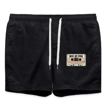 Best of 1976 Cassette - Swim Trunks - black - Front - AI Model Male 185 light (185cm)