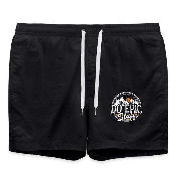 Do Epic Stuff Surfer Surfing Shaka Windsurfer Surf - Swim Trunks - black - Front - AI Model Male 185 light (185cm)