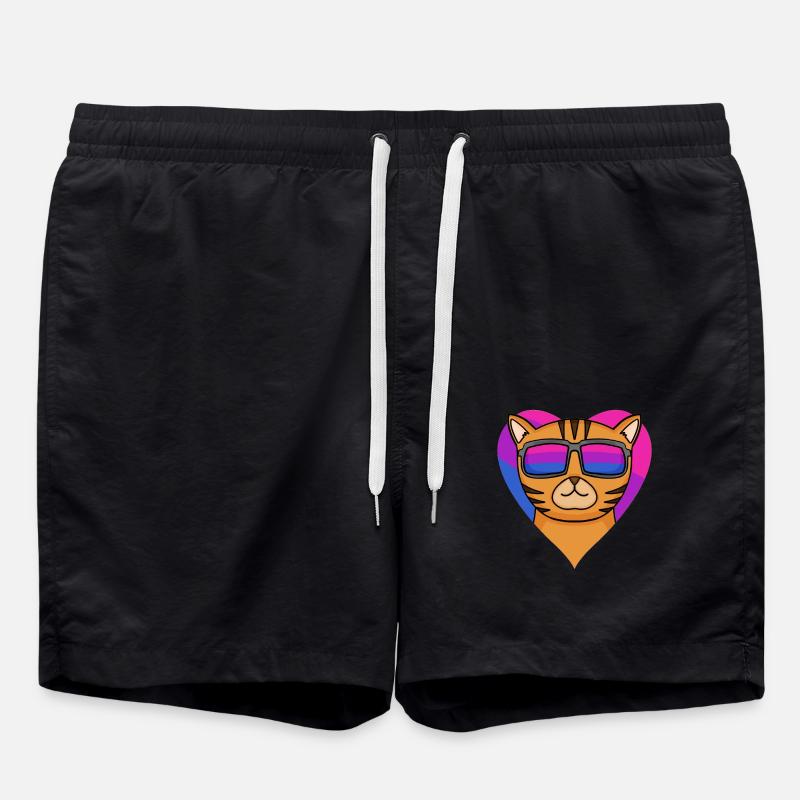 Bisexuell Bengalkatze Katze Geschenk - Badeshorts - Schwarz