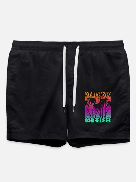 Isla Holbox Mexico - Swim Trunks - black