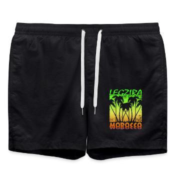 Legzira Morocco - Badeshorts - Schwarz - Vorne - AI Model Male 185 light (185cm)