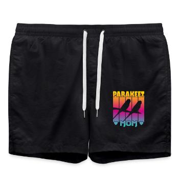 Maman perruche - Short de bain - noir - Devant - AI Model Male 185 light (185cm)