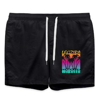 Legzira Morocco - Badeshorts - Schwarz - Vorne - AI Model Male 185 light (185cm)