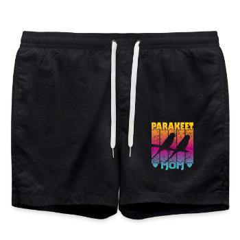 Maman perruche - Short de bain - noir - Devant - AI Model Male 185 light (185cm)