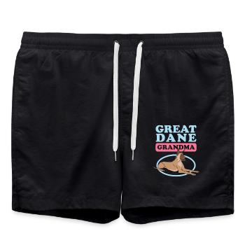 | great dane dogs Cadeau de propriétaire de chien - Short de bain - noir - Devant - AI Model Male 185 light (185cm)