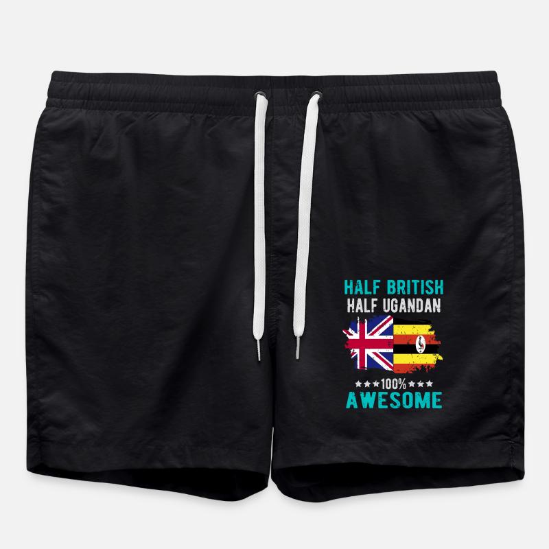 Moitié britannique moitié ougandais - Short de bain - noir