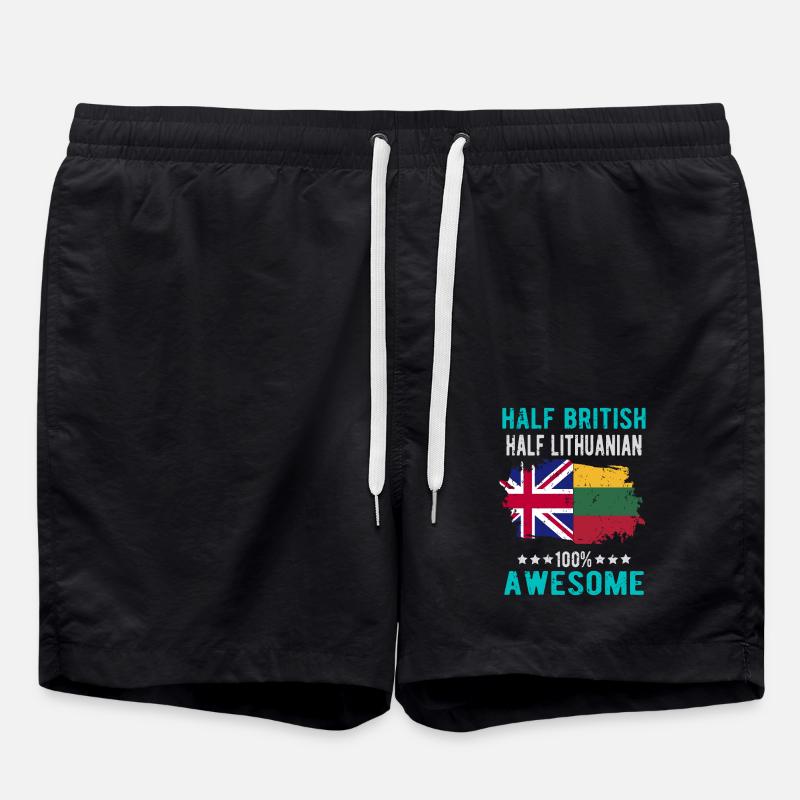 Moitié britannique moitié lituanien - Short de bain - noir