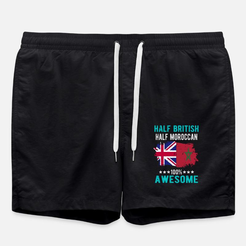 Moitié britannique moitié marocain - Short de bain - noir
