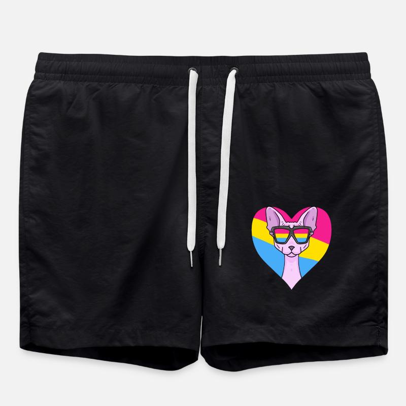 Pansexual Sphynx Cat Cadeau - Short de bain - noir