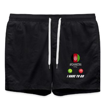 L’Afghanistan qualifie de slogan les drapeaux lusiger - Short de bain - noir - Devant - AI Model Male 185 light (185cm)