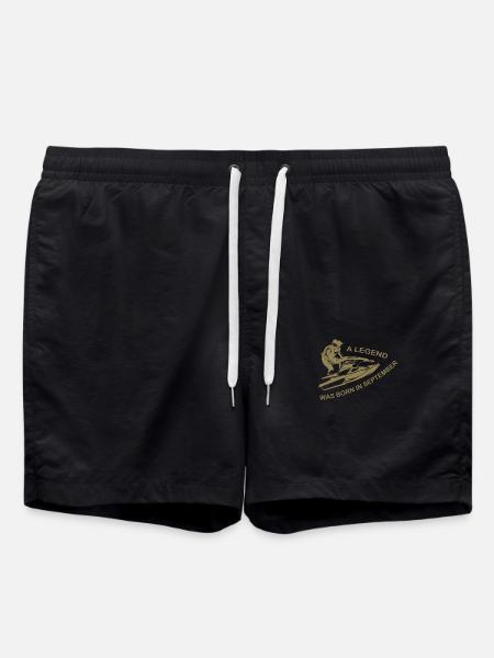 Jet SKi driver legend born in September - Swim Trunks - black