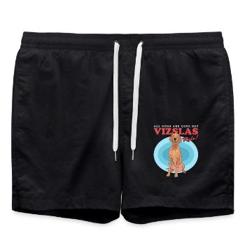 Magyar Vizsla | Cadeau de propriétaire de chien de chien - Short de bain - noir - Devant - AI Model Male 185 light (185cm)