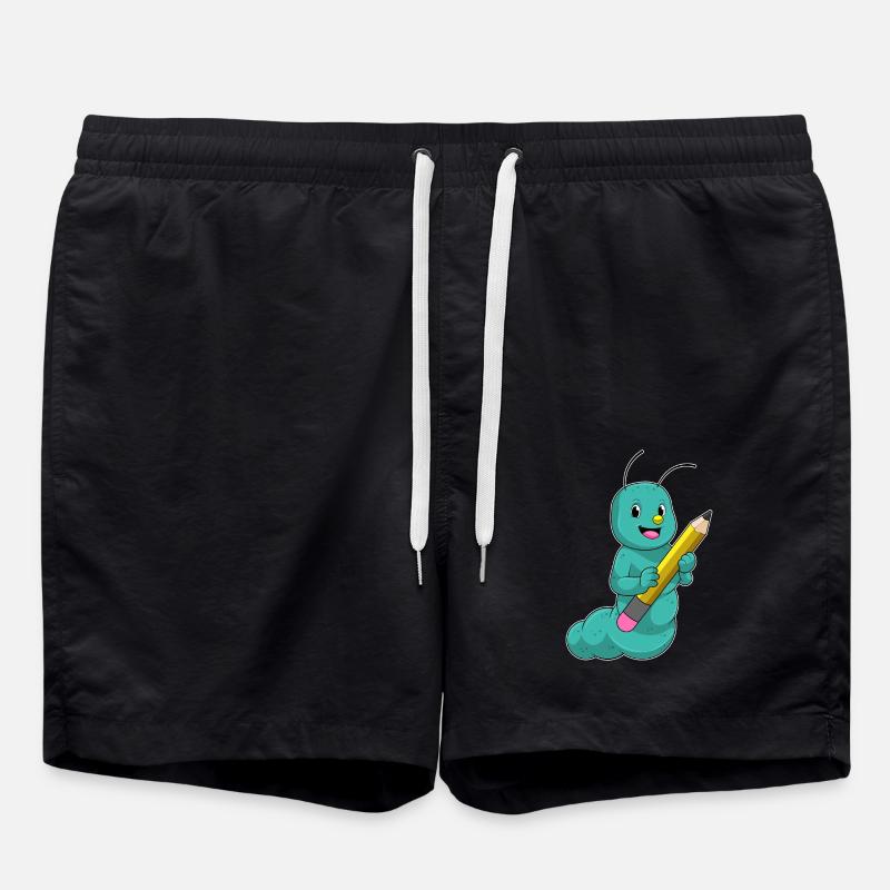 Chenille au crayon - Short de bain - noir