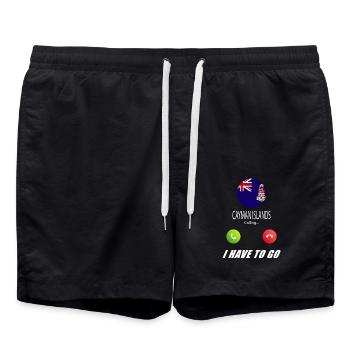 Les îles Caïmans appellent les drapeaux lusiger sorts - Short de bain - noir - Devant - AI Model Male 185 light (185cm)
