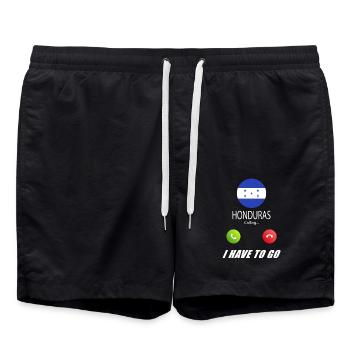Le Honduras appelle les drapeaux lusiger en disant - Short de bain - noir - Devant - AI Model Male 185 light (185cm)