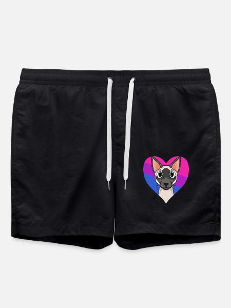 Siamese cat - Swim Trunks - black