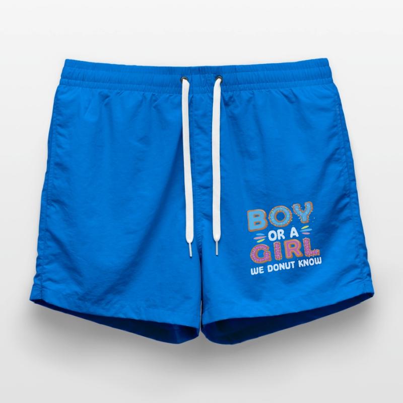 Junge Oder Mädchen Wir Donut Wissen Badeshorts