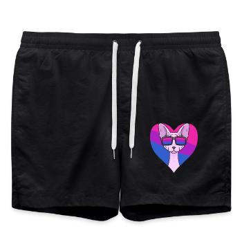Cadeau bisexuel Sphynx Cat - Short de bain - noir - Devant - AI Model Male 185 light (185cm)