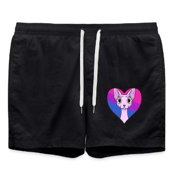 Cadeau bisexuel Sphynx Cat - Short de bain - noir - Devant - AI Model Male 185 light (185cm)