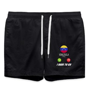Le Venezuela qualifie de slogan les drapeaux lusiger - Short de bain - noir - Devant - AI Model Male 185 light (185cm)