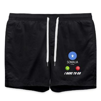 La Somalie appelle les drapeaux lusiger - Short de bain - noir - Devant - AI Model Male 185 light (185cm)