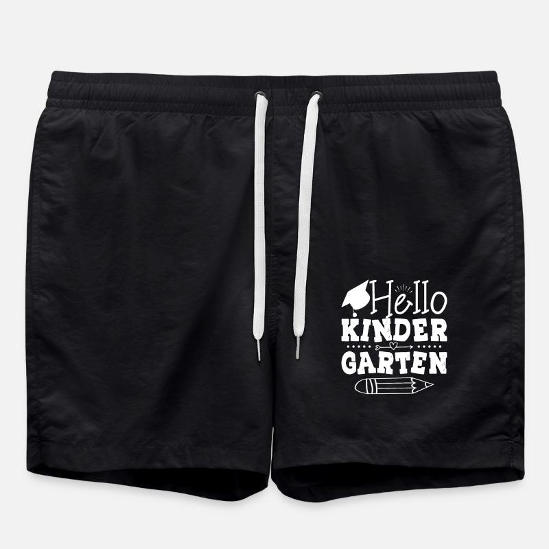 Hello Kindergarten - Swim Trunks - black