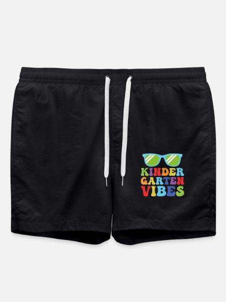Kindergarten Vibes - Swim Trunks - black