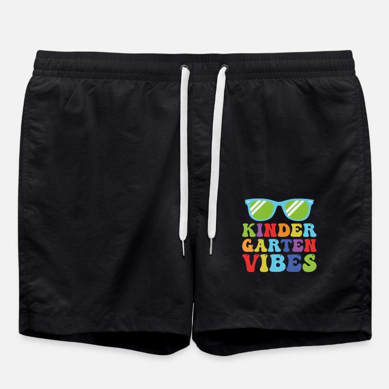 Kindergarten Vibes - Swim Trunks - black