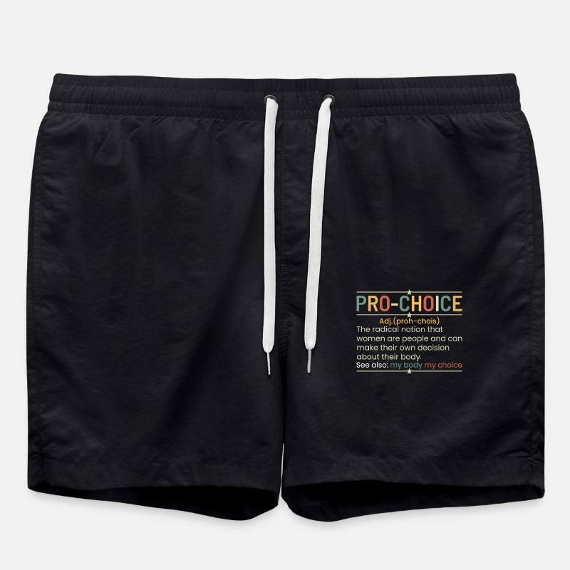 A Funny Definition Of Pro-Choice - Swim Trunks - black